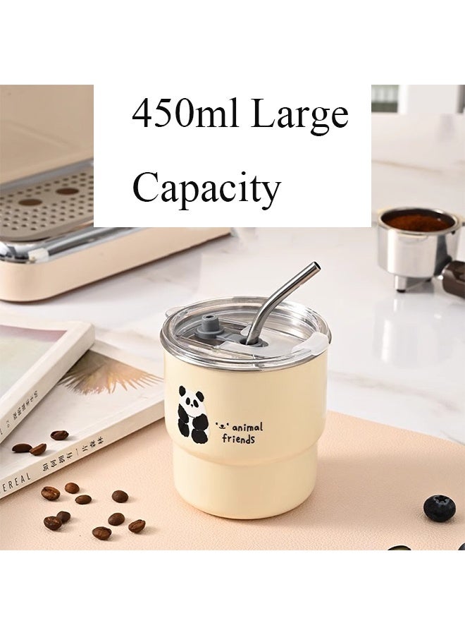 Coffee cup Travel escort cup 304 stainless steel high color carry water cup mug with lid suction cup - Image 4