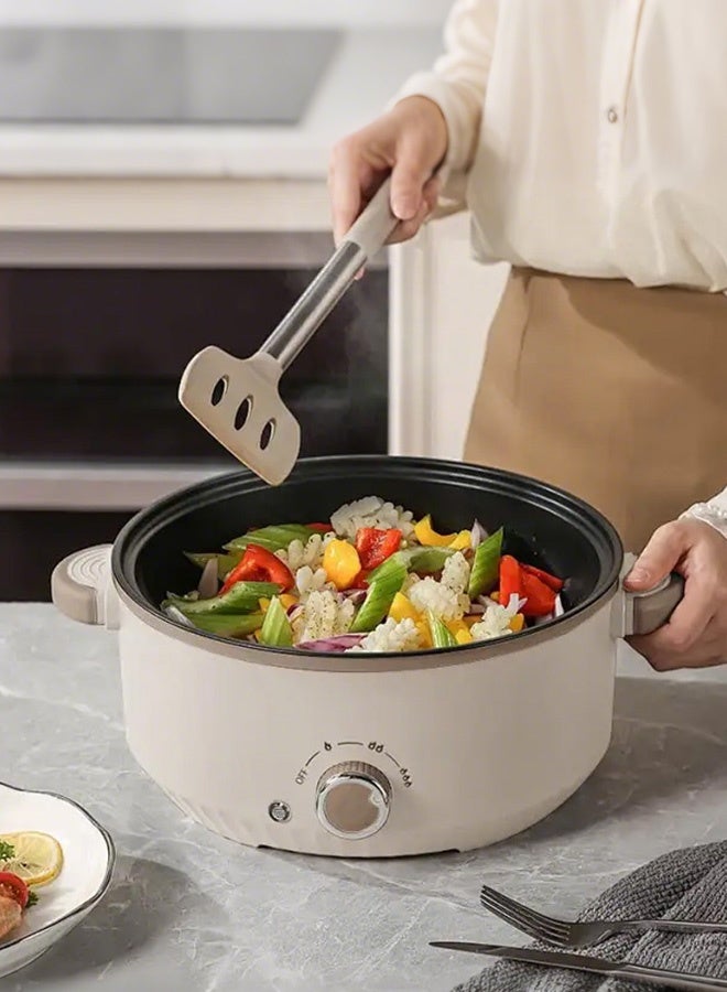 APEX Electric Cooker, 3L Non-Stick Sauté Pan, Hot Pot Electric with Steamer, Multi-functional Cooker for Stir Fry, Steak, Noodles, Soup Soup with Power Adjustment - Image 5