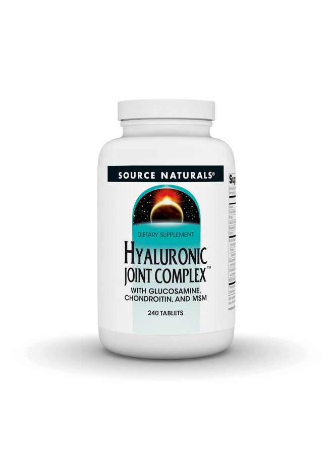 Source Naturals Hyaluronic Joint Complex with Glucosamine, Chondroitin & MSM Extra Strength - 240 Tablets - Image 1