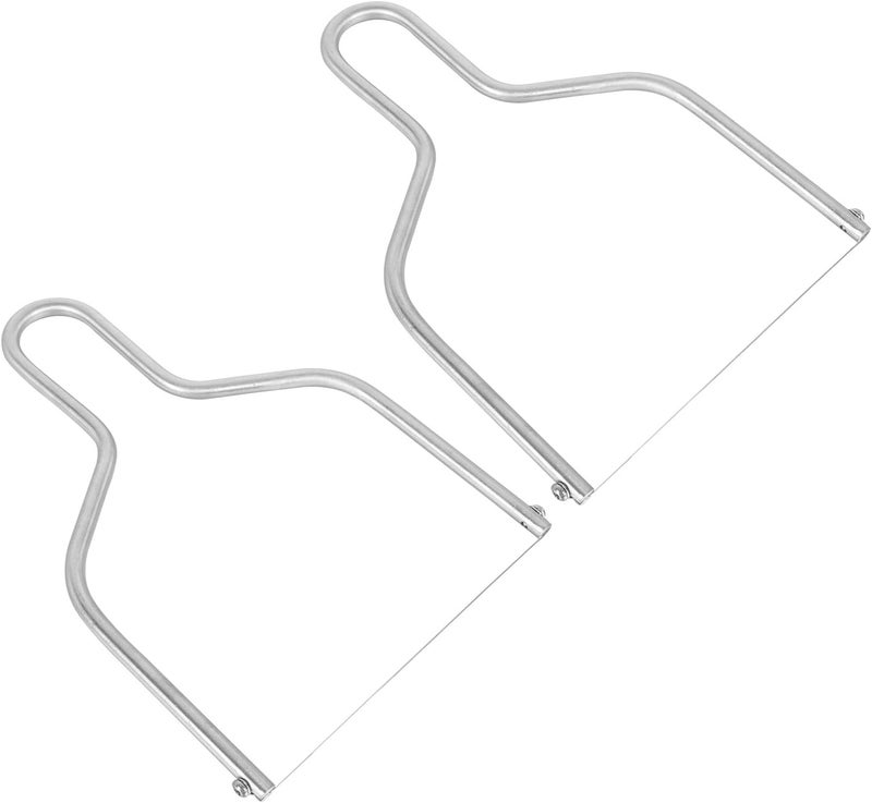 2Pcs Stainless Steel Cheese Slicers Wire Cutters Multifunctional Kitchen Tools for Butter Cheese and Baking Utensils with Clean Electroplated Design - Image 1