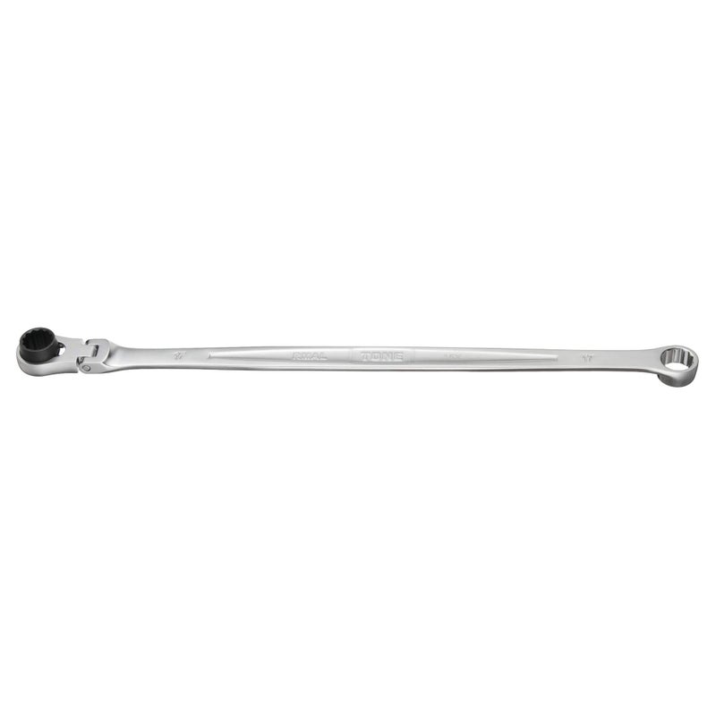 TONE Ratchet Ring Wrench Long Flex Head RMA17L 17mm - Image 2