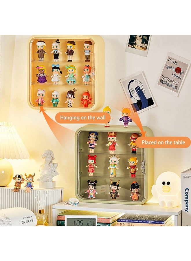 WMM Clear Display Case for Figures,Wall-Mounted Doll Storage Box,Adjustable Display Stand Clear Acrylic Display Box with Door Dust and Moisture Proof Suitable for Lego Collectibles Action Figures Pop Mart - Image 3