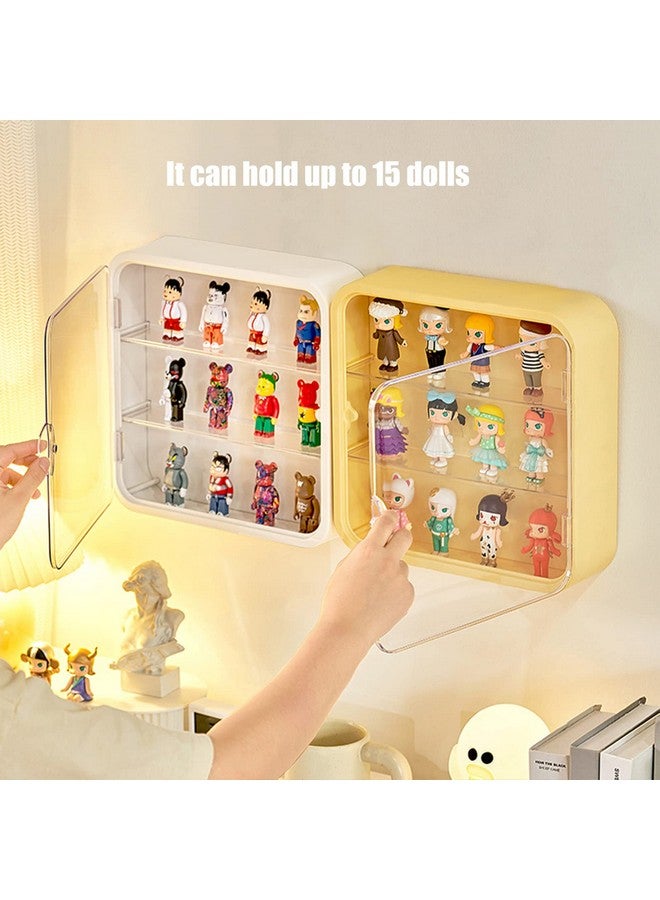 WMM Clear Display Case for Figures,Wall-Mounted Doll Storage Box,Adjustable Display Stand Clear Acrylic Display Box with Door Dust and Moisture Proof Suitable for Lego Collectibles Action Figures Pop Mart - Image 5