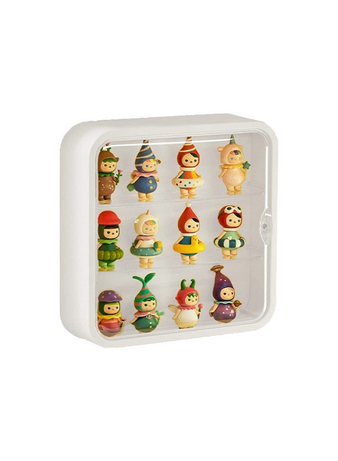WMM Clear Display Case for Figures,Wall-Mounted Doll Storage Box,Adjustable Display Stand Clear Acrylic Display Box with Door Dust and Moisture Proof Suitable for Lego Collectibles Action Figures Pop Mart - Image 1
