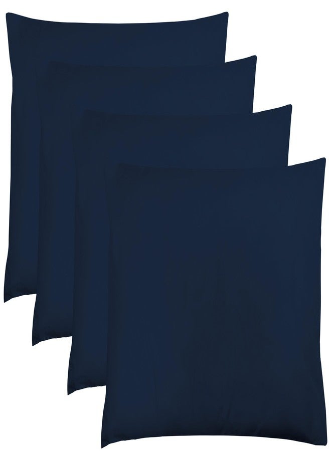 ZPECC Navy Pillow Cases Standard Size Set of 4, 20x26 Envelope Closure Pillowcases, Soft Plain Brushed Microfiber Covers Hypoallergenic Breathable - Image 1