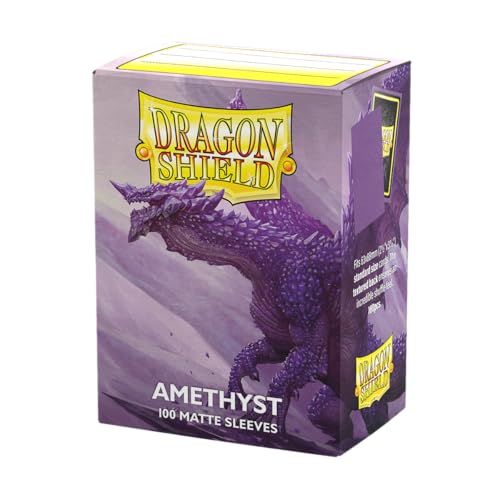 Dragon Shield Standard Size Matte Card Sleeves 100 CT Smooth Tough TCG Sleeves Compatible with Pokemon Flesh Blood One Piece Magic The Gathering Amethyst - Image 1