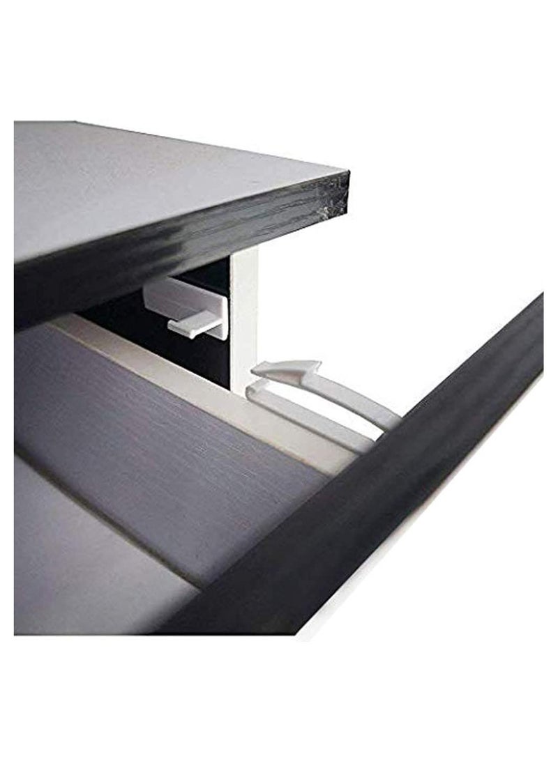 Excefore Child Safety Drawer Locks Safety Invisible Drawer Latches with Strong Adhesive for Baby CareOnly fit for Some Drawer Please See Below Before Buying(4 Pack) - Image 1