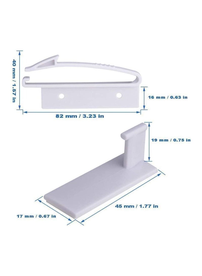 Excefore Child Safety Drawer Locks Safety Invisible Drawer Latches with Strong Adhesive for Baby CareOnly fit for Some Drawer Please See Below Before Buying(4 Pack) - Image 3