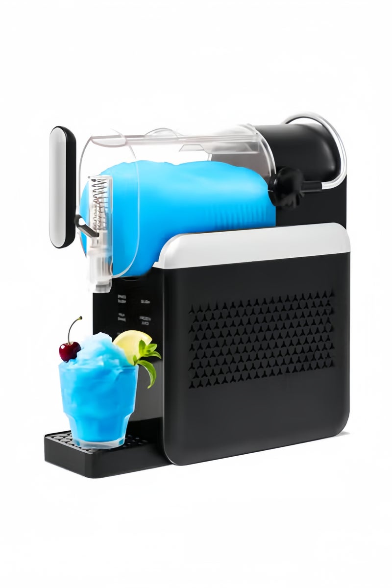 جيجيرو ماكينة صنع الثلج بسعة كبيرة 1.8 لتر مع تنظيف تلقائي و5 أوضاع محددة مسبقًا وتجميد سريع وخلاط ثلج للمارغريتا والعصائر والكوكتيلات المجمدة والميلك شيك والثلج، باللون الأسود - Image 1