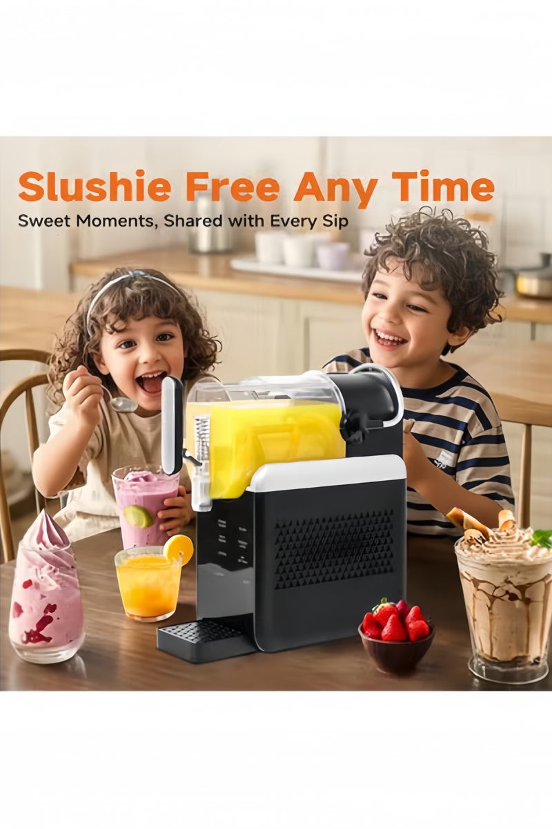 جيجيرو ماكينة صنع الثلج بسعة كبيرة 1.8 لتر مع تنظيف تلقائي و5 أوضاع محددة مسبقًا وتجميد سريع وخلاط ثلج للمارغريتا والعصائر والكوكتيلات المجمدة والميلك شيك والثلج، باللون الأسود - Image 3