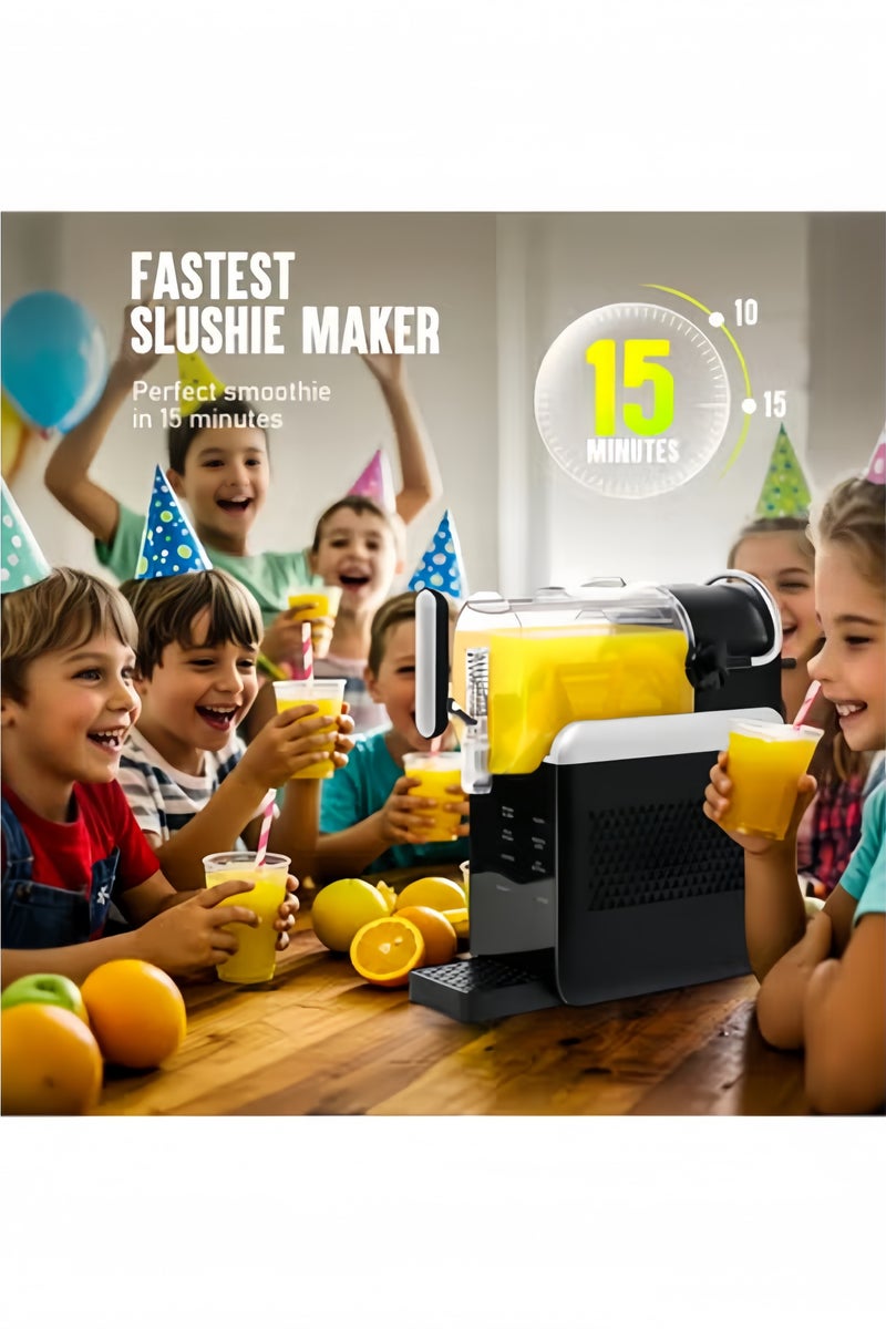 جيجيرو ماكينة صنع الثلج بسعة كبيرة 1.8 لتر مع تنظيف تلقائي و5 أوضاع محددة مسبقًا وتجميد سريع وخلاط ثلج للمارغريتا والعصائر والكوكتيلات المجمدة والميلك شيك والثلج، باللون الأسود - Image 5
