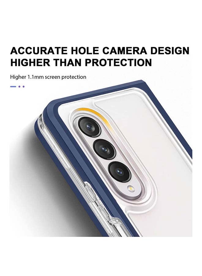 CATANES for Samsung Galaxy Z Fold 3 5G Clear Hybrid Case Shockproof Soft TPU Cover with Anti-Drop Hard PC Bumper 7.6 inch  - Image 4