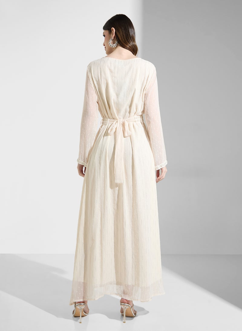 خزانة فستان ماكسي بشيفون شفاف - Image 2