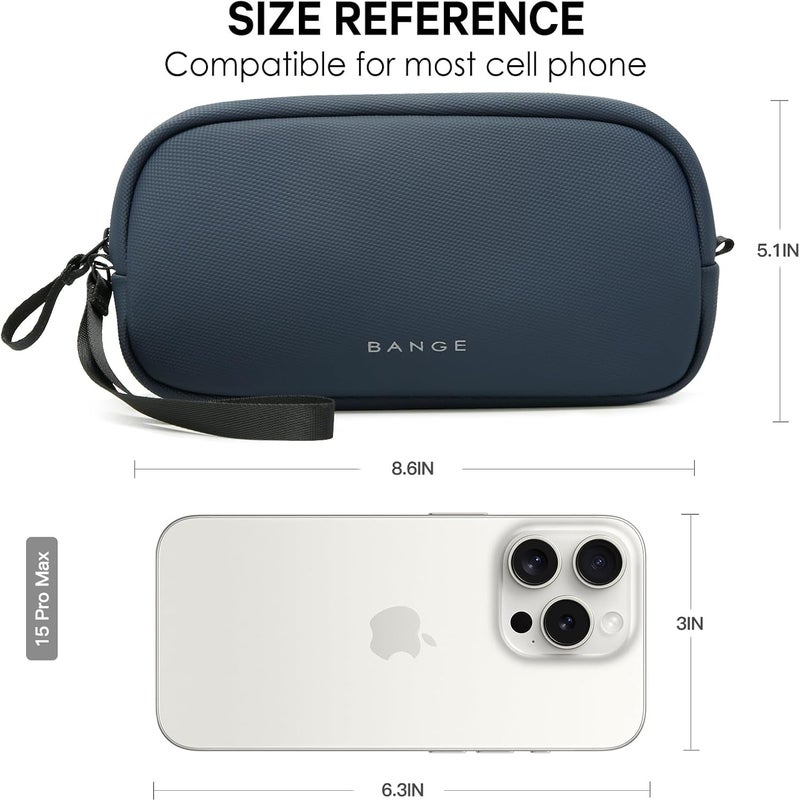 BANGE Cable Organizer Travel Case, Tech Pouch for Traveling Accessories, Carry Storage for Cords, Charger, Adapter, Cables, Power Bank - Image 5