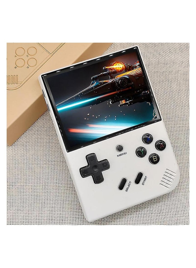 ANBERNIC  RG35XX Plus Linux Handheld Game Console, 3.5'' IPS Screen, Pre-Loaded 6900 Games, 3300mAh Battery, Supports 5G WiFi Bluetooth HDMI and TV Output (64GB, White)  - Image 1