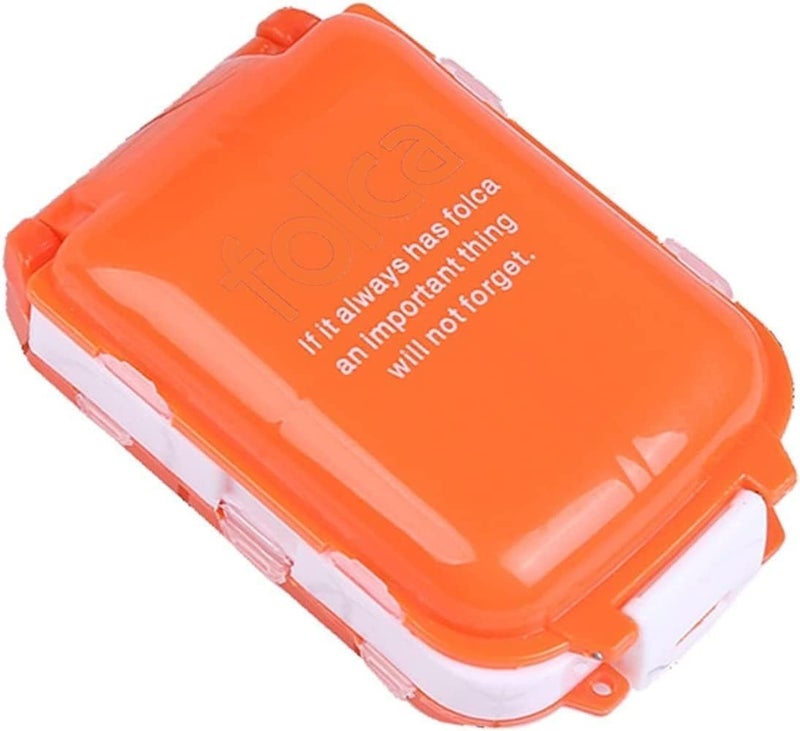 Zeinwap 2 Piece Medicine Box Mini Vitamin Pill Tablet Case Organizer, Random color - Image 2