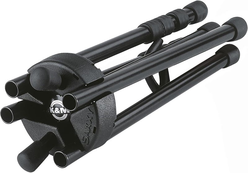 K.M König & Meyer Saxxy Saxophone In-Bell Tripod 3 Leg Stand 14340.000.55 | Professional Grade for all Musicians | Lightweight Ultra-Compact | Stable Secure Eb Alto Base | Made in Germany Black - Image 2