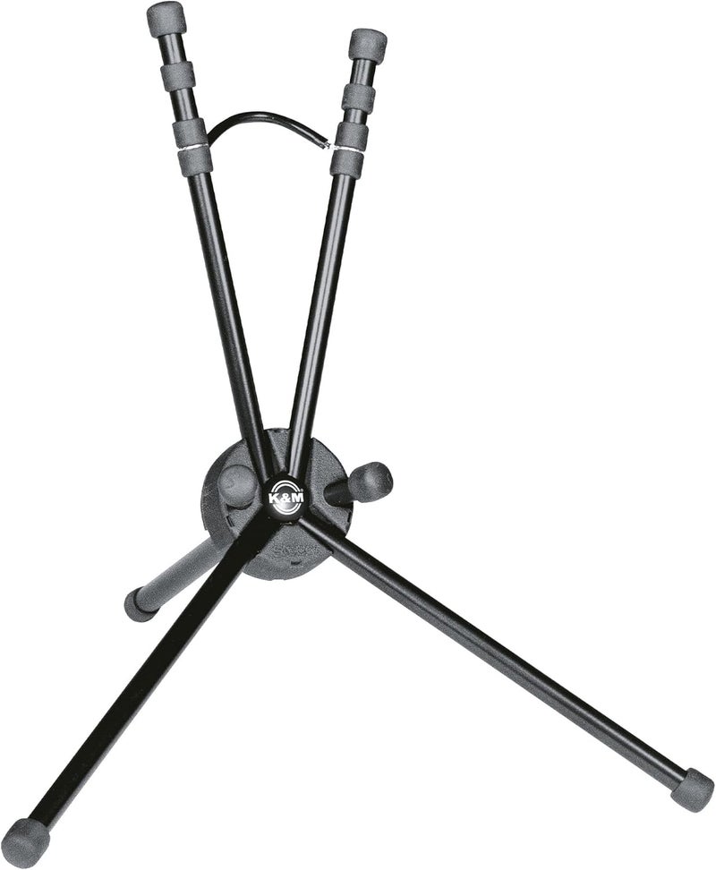 K.M König & Meyer Saxxy Saxophone In-Bell Tripod 3 Leg Stand 14340.000.55 | Professional Grade for all Musicians | Lightweight Ultra-Compact | Stable Secure Eb Alto Base | Made in Germany Black - Image 1