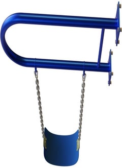 Fitness World Iron Wall Swing Heavy Duty Bench with Iron Bar, Plastic Covered Chain and Snap Hooks, Great for Playground, Backyard, Playroom (Blue) - pzsku/Z06EDE5C4F227A54BB40CZ/45/_/1727009058/902b2e9b-bcf3-4494-955a-63def41aa8c1