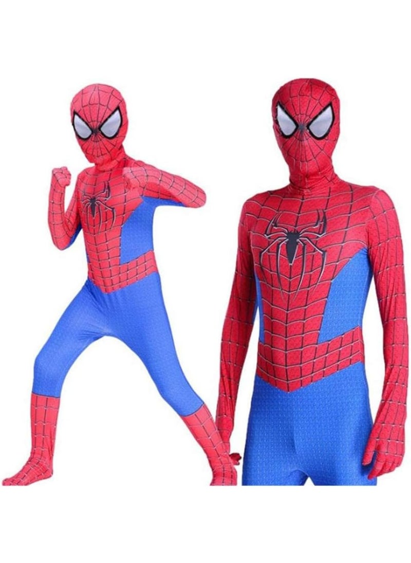 Playmate Toys The Spider-Verse Spiderman Kids Bodysuit Cosplay Costumes (M, 120CM)  - Image 3