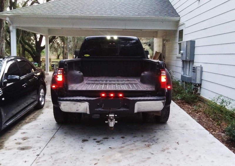 iJDMTOY Red Lens 3-Lamp Truck Rear Tailgate or Trailer LED Light Bar Compatible With Ford F-150 F-250 F-350 F-450 Dodge RAM 1500 2500 3500 Chevy Silverado, GMC Sierra, etc - Image 3