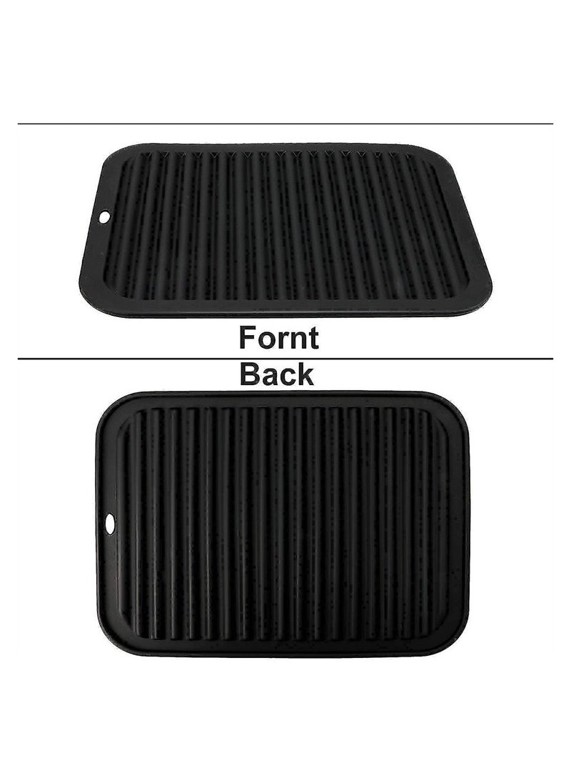 Generic - 2 Pack Silicone Trivets Mats Heat Resistant Hot Pads for Kitchen Counter Multi-Purpose Drying Trivet Mat - Image 1