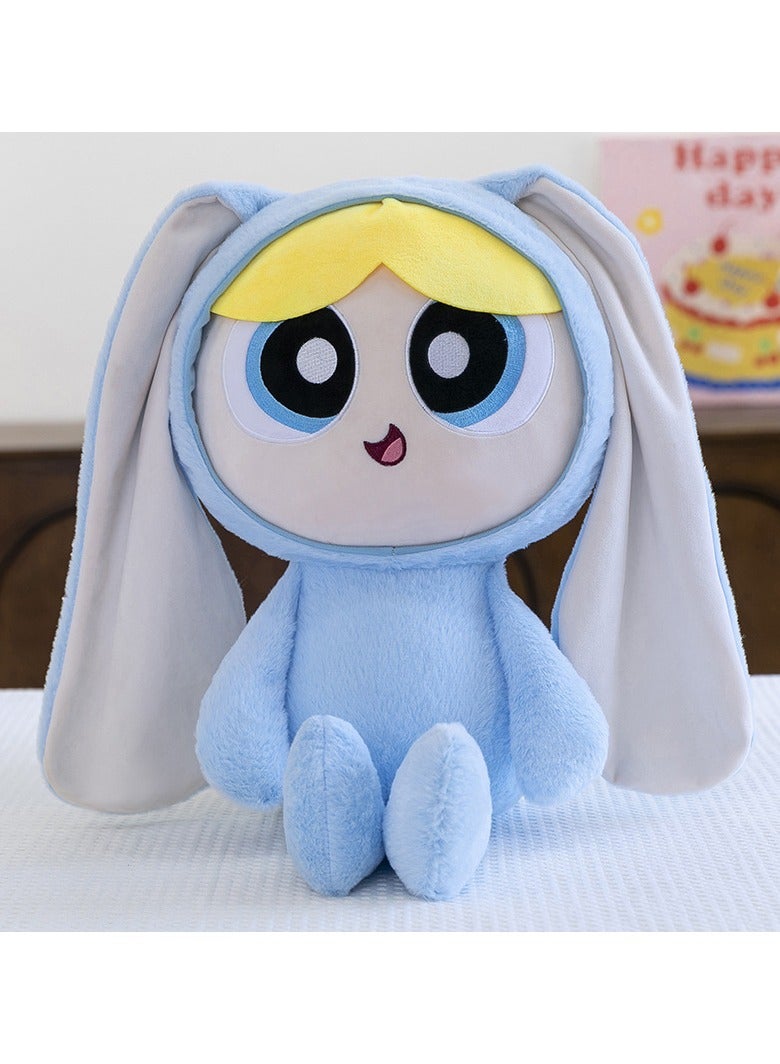 40cm Blue Flying Girl Police Plush Toy Doll Sleeping Pillow Doll Machine Gift Gift