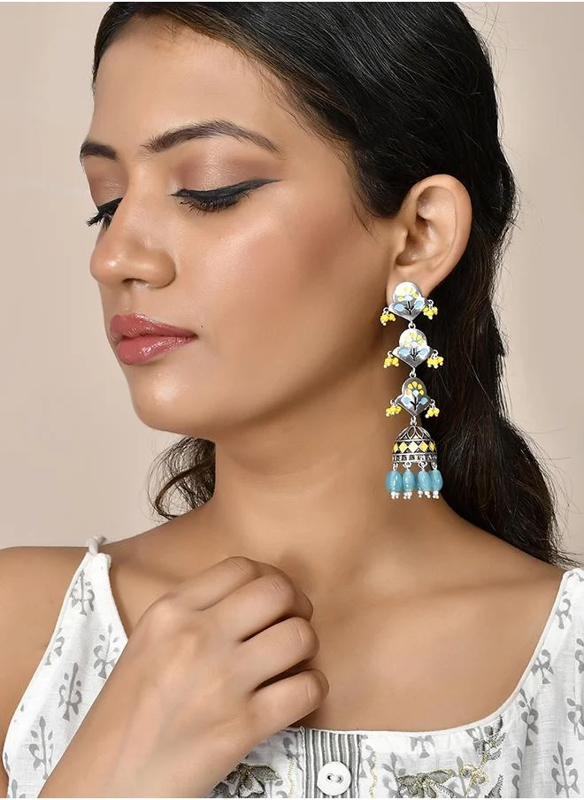 VOYLLA Bagh E Fiza Spring Layered Jhumka Earrings