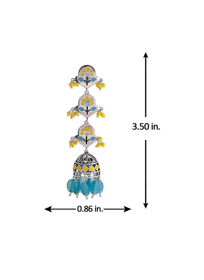VOYLLA Bagh E Fiza Spring Layered Jhumka Earrings