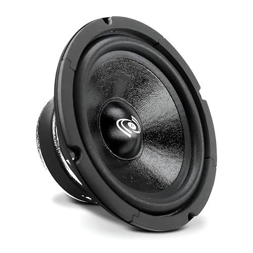 Pyle 6.5" Car Audio Speaker Midrange - 300 Watt High Power Sealed Back Mid Range Speakers System w/ Paper Coating Cone, 200-5 kHz, 93 dB, 8Ohm, 30 oz Magnet, 1 inch KAPTON Voice Coil - PDMR6 - Image 1