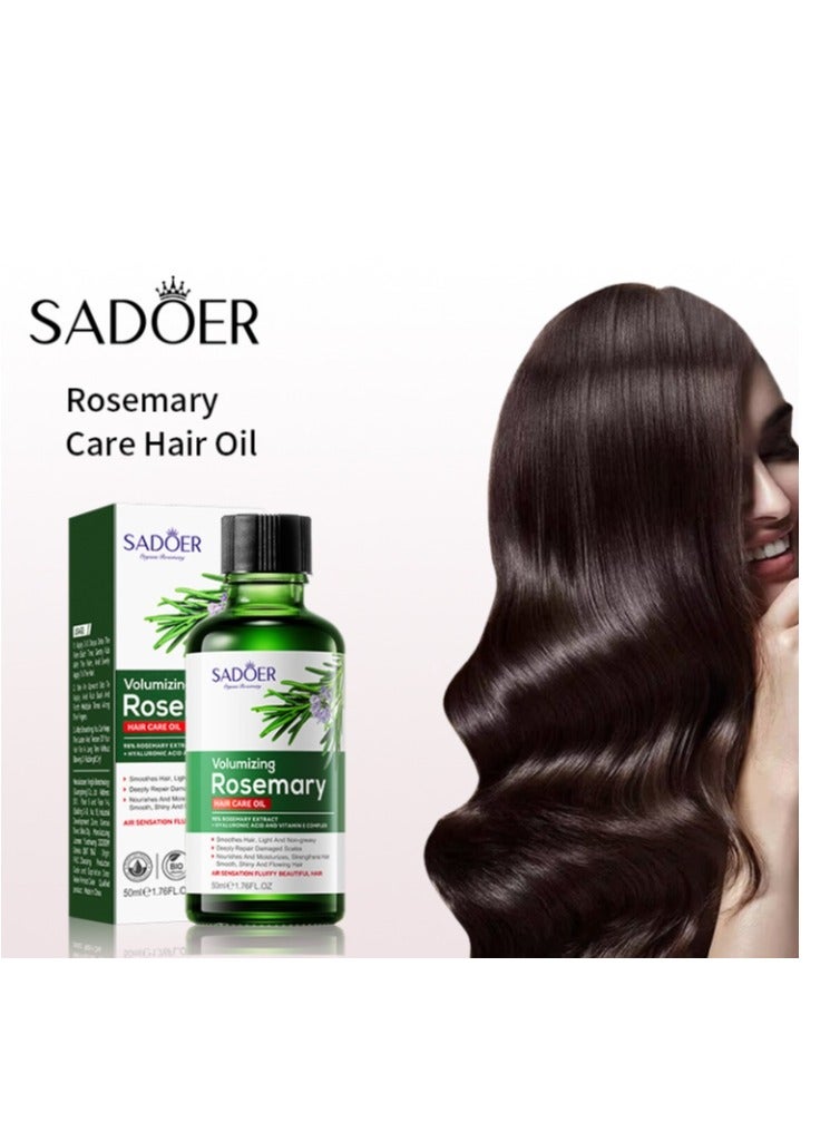 سادور زيت إكليل الجبل العطري للشعر زيت إكليل الجبل للشعر والبشرة 50 مل زيت نمو الشعر يعالج الشعر الجاف والتالف ويستهدف تساقط الشعر - Image 1