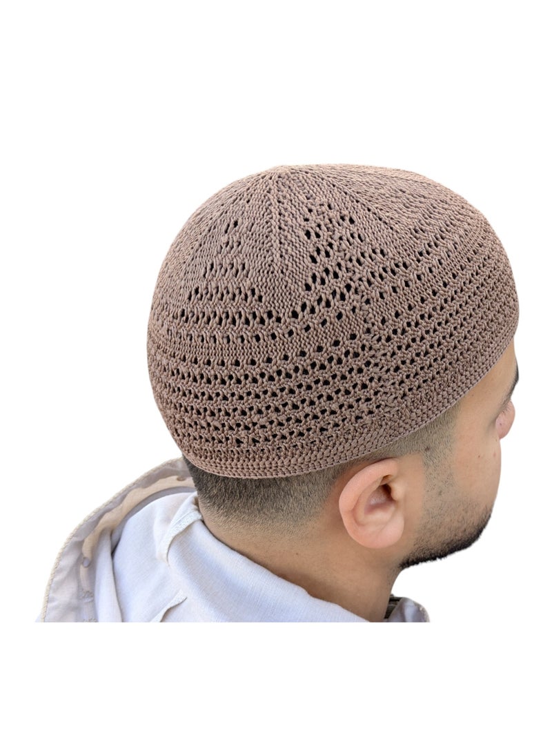 طاقية صلاة تركية من القطن – تصميم إسلامي أنيق مريح للاستخدام اليومي والعبادة - Image 3