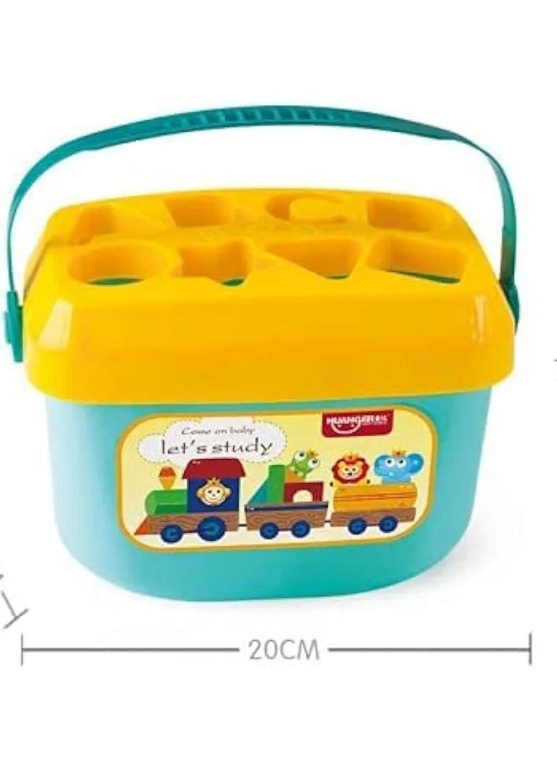 لعبه بوكس التطابق لتنميه مهارات الحروف والاشكال للاطفال , حروف واشكال هندسيه 16 قطعه مسليه ومفيده - Image 1