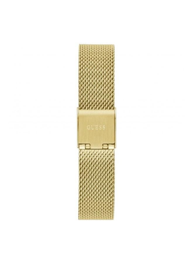 GUESS Women Champagne Analog Mesh Watch GW0550L2 - Image 3