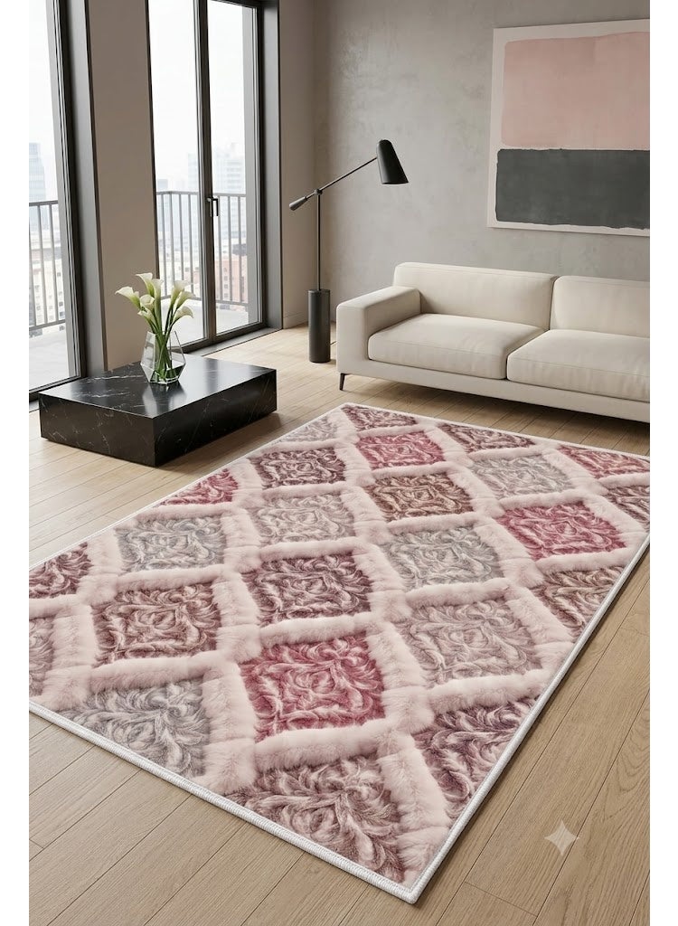 Premium 7D Carpet Alternative, Classic Damask Pattern with 3D Visual Effect, Washable & Anti-Slip - Size 180x280 cm - Image 2