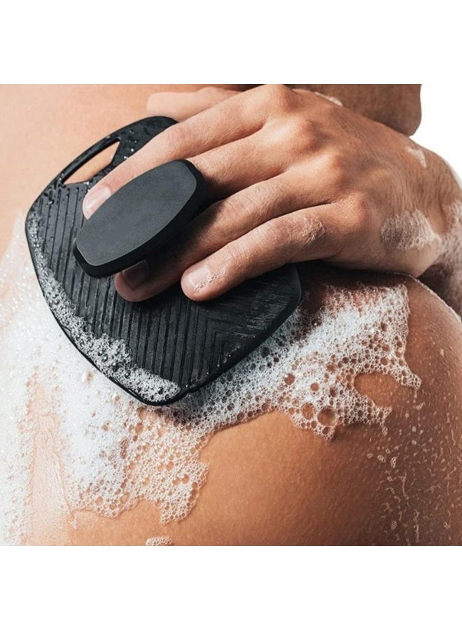 Silicone Body Scrubber Shower Bath Body Brush for Men Women,1 Pack,Black  - Image 1