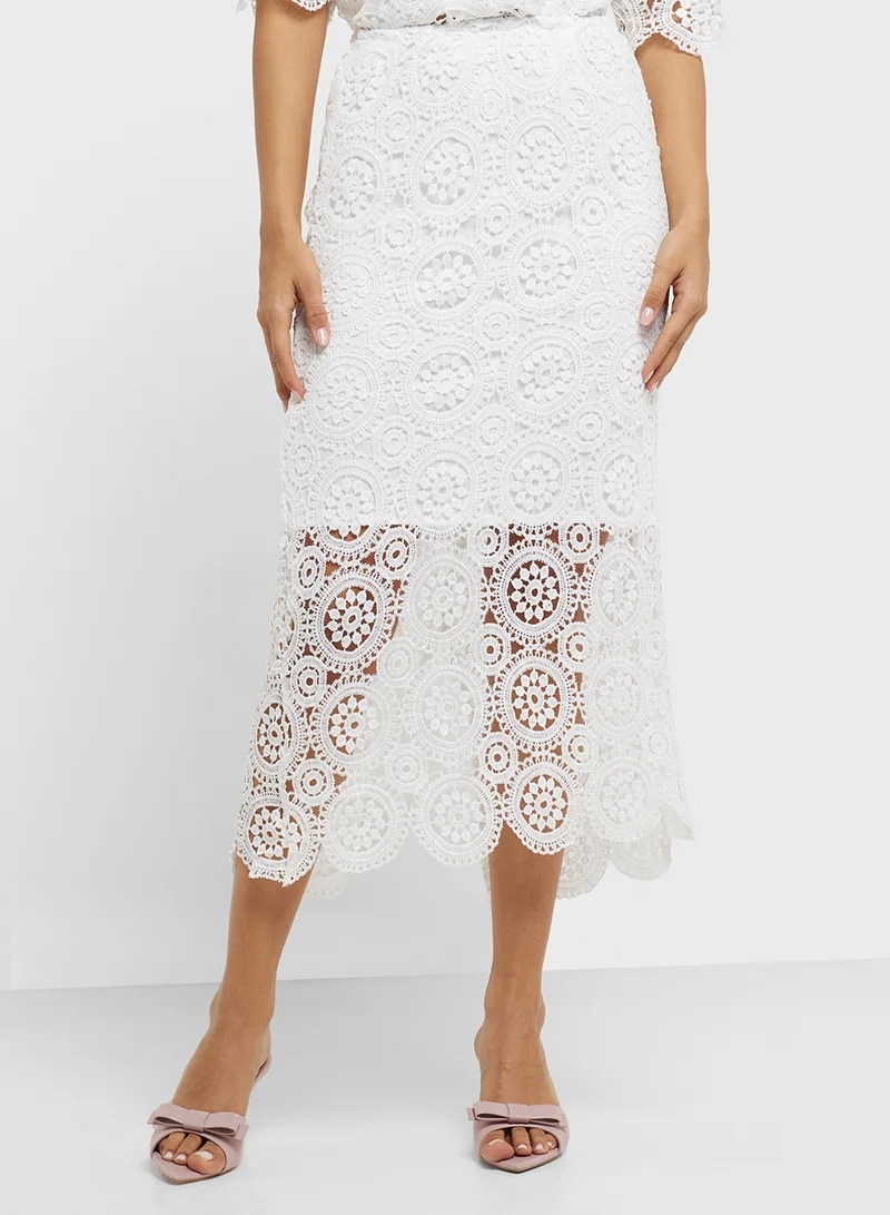 ELLA Lace Top & Skirt Set