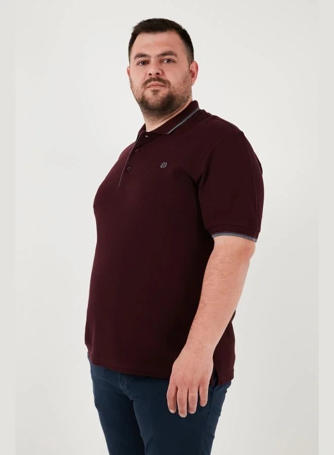 Buratti  Buratti Plus Size Cotton Regular Fit Polo Collar T Shirt Men's Polo Collar T-Shirt 5902118B for Men | Best Price UAE