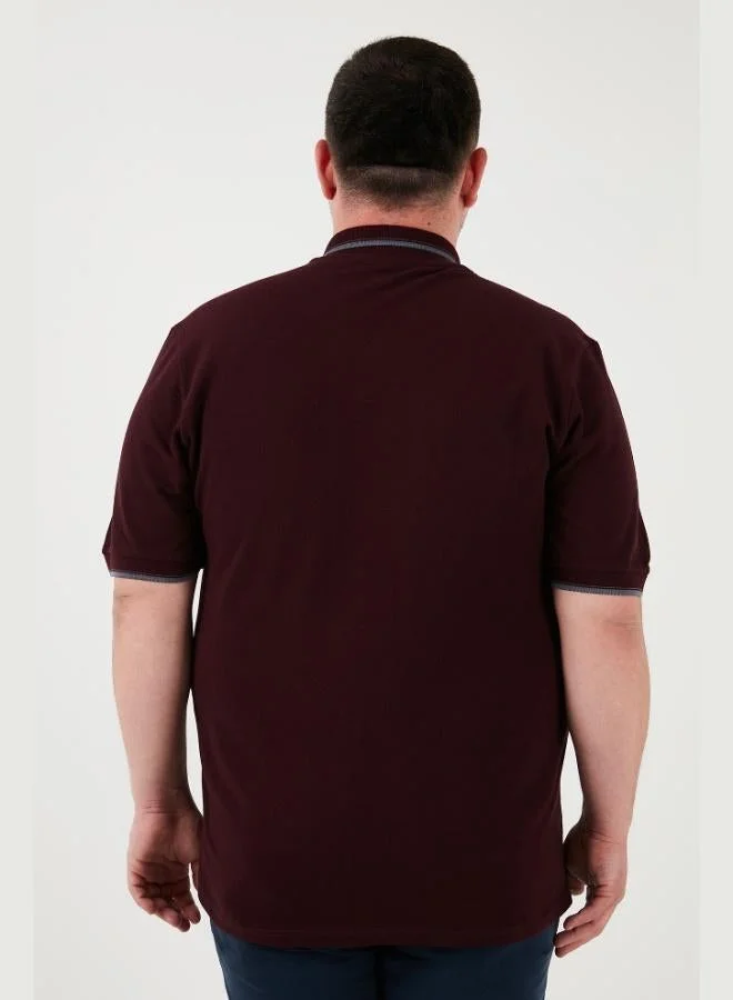 Buratti  Buratti Plus Size Cotton Regular Fit Polo Collar T Shirt Men's Polo Collar T-Shirt 5902118B for Men | Best Price UAE