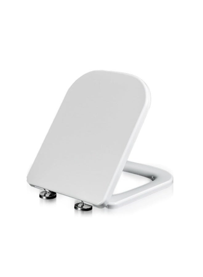 MostNow Toilet Seat, U Shape Toilet Seat with Adjustable Hinges,,Soft Close and Quick-Release for Easy Cleaning Toilet Seats Cover,Stable Hinge Design to prevent shifting -White Elongated Toilet Lid - Image 1