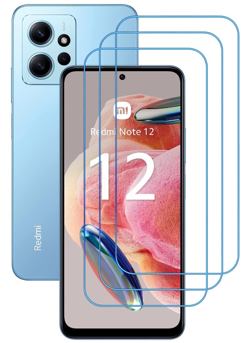 ACLIX 3 Pieces Antistatic ESD Dustproof Premium Quality High Definition Clear Tempered Glass Screen Protector Designed For Xiaomi Redmi Note 12 - Image 1