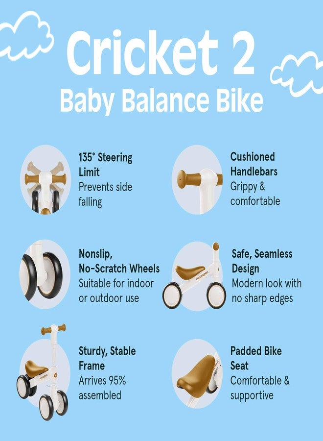 Retrospec Cricket Baby Walker Balance Bike with 4 Wheels for Ages 12-24 Months - Toddler Bicycle Toy for 1 Year Old’s - Ride On Toys for Boys & Girls - Image 3