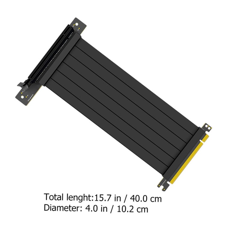 SMASOLO Pci Express Riser Cable Extension Right Angle Adapter Stable Shielded GPU Extension for Computer Graphics Card with High Performance and Reliable Transmission - Image 2