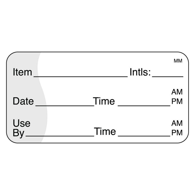 DayMark Safety Systems -IT110117 Removable Item/Date/Time Use-by Shelf-Life Label, 1" x 2" (Roll of 1000) - Image 2