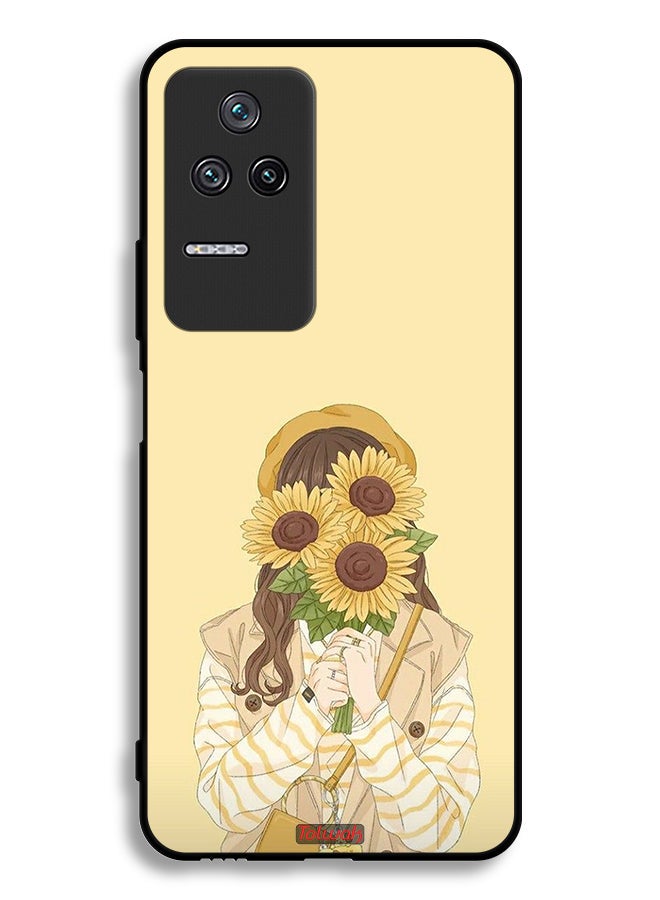 Tolwak Xiaomi Redmi K50 Pro Protective Case Cover Hide Face With Sunflowers - Image 2