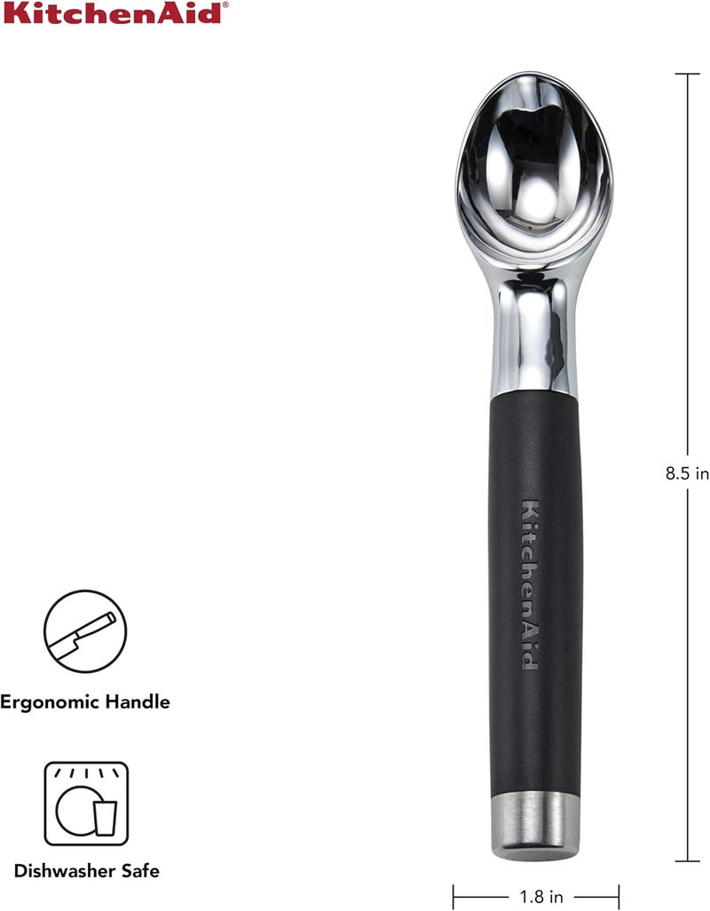 KitchenAid KO117OHOBA Gourmet Ice Cream Scoop,Matte Black - Image 2
