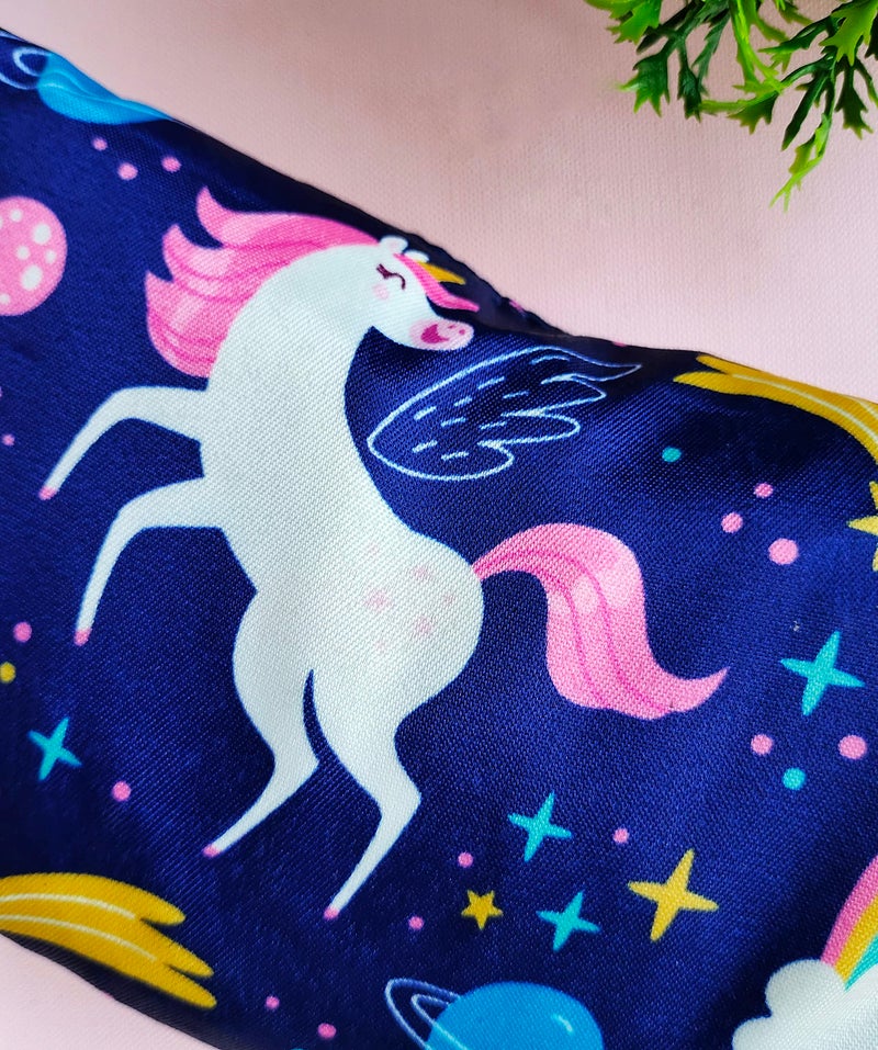RedChimes 5 Pcs Polyester Return Gift Unicorn Large Capacity Pencil Stationery Pouch Bag for Kids and Girls (Purple, Unicorn) - Image 4