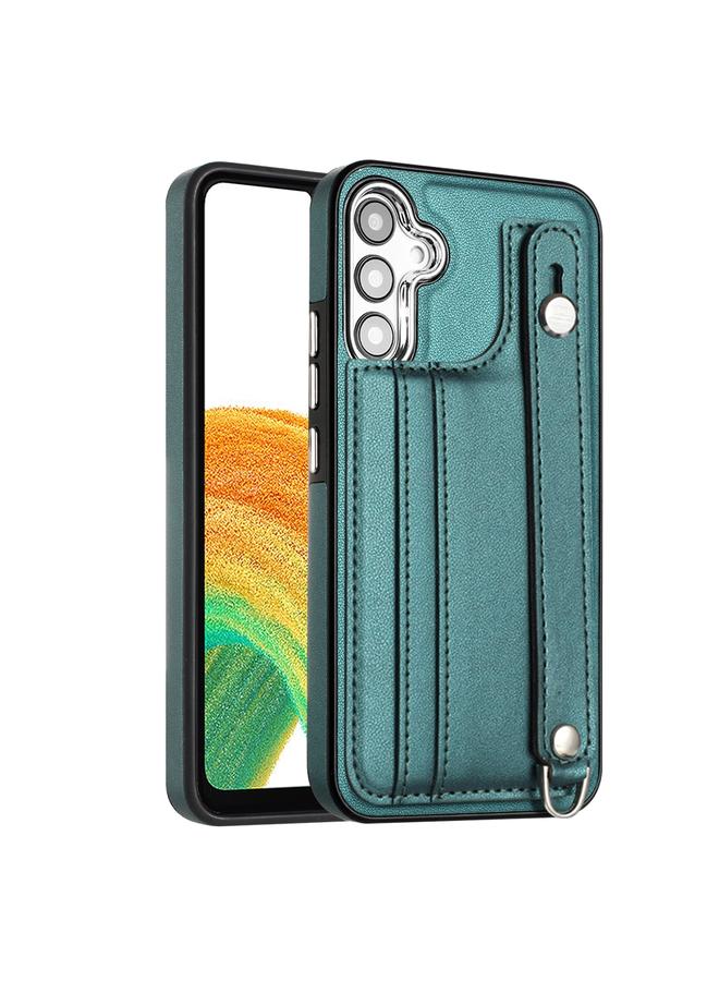 إيروريكس جراب هاتف Samsung Galaxy A54 5G مصنوع من الجلد المقاوم للصدمات مع حزام معصم - Image 1