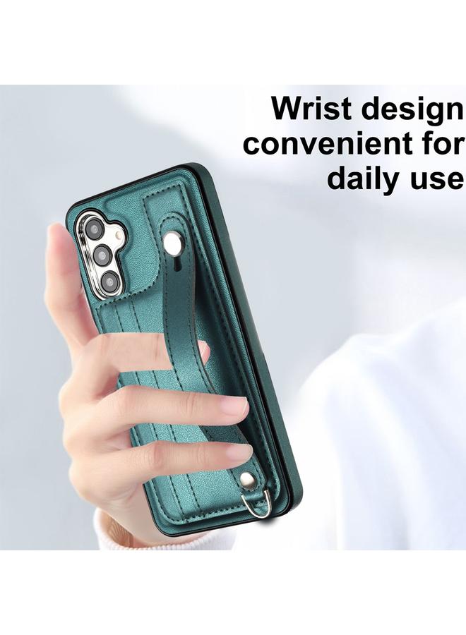 إيروريكس جراب هاتف Samsung Galaxy A54 5G مصنوع من الجلد المقاوم للصدمات مع حزام معصم - Image 5