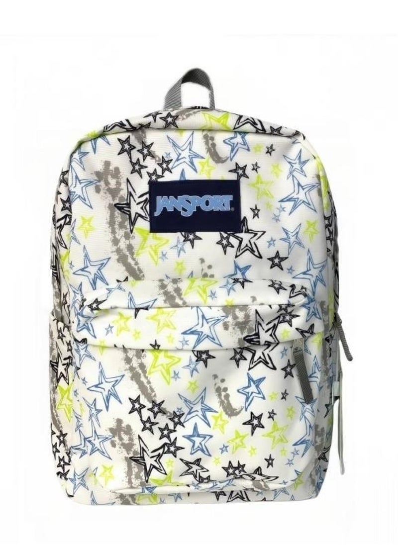 JANSPORT 【School season】Classic colorful school bag, computer compartment, must-have for students, back-to-school travel bag, laptop bag 